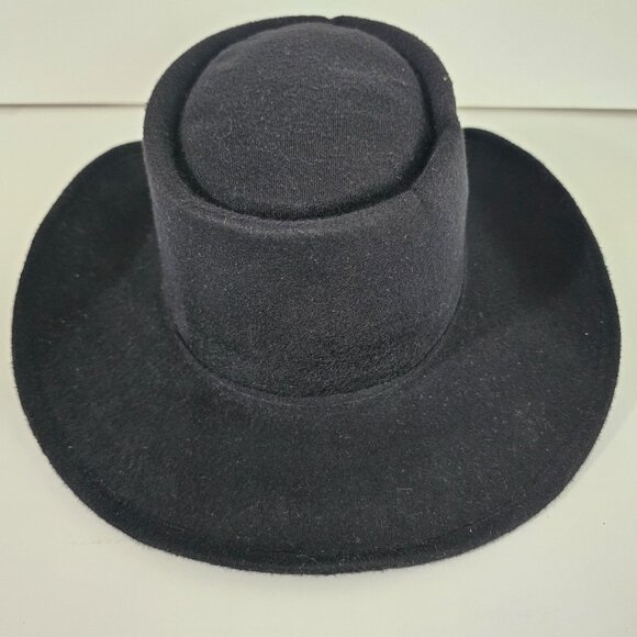 Black Western Express Cowboy Hat Made in Mexico sz L 《815》A - Picture 4 of 8